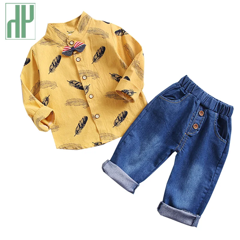 

Children's Clothing 2019 Spring Autumn Toddler Boy Clothes Gentleman Suits Long Sleeve Blouse Cotton Pants Girls Sets 1 4 Year