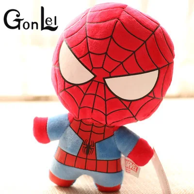 

1-10 Pcs Plush Toys Avengers Iron Man Hulk Thor Spiderman Batman Superman Captain America Boy Christmas Birthday Gift 12cm