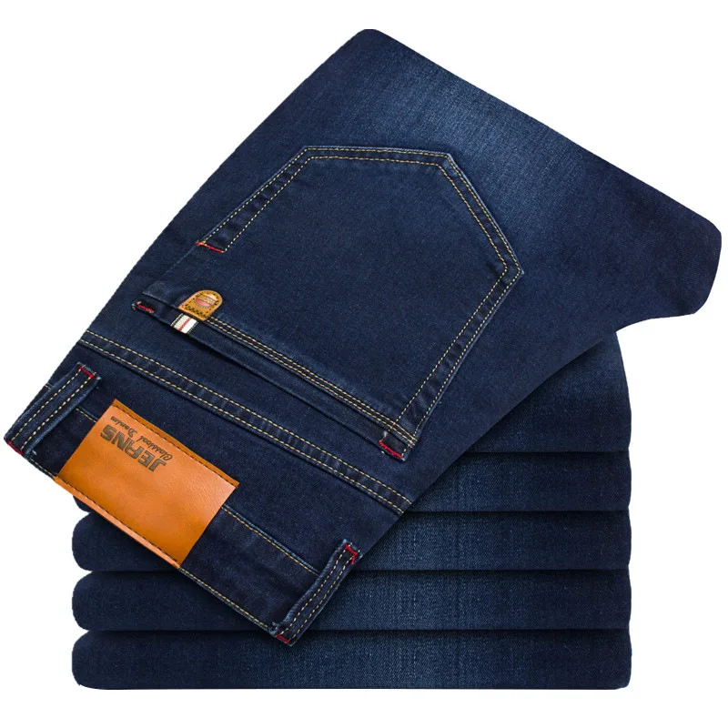 

2019 New Spring summer cotton Jeans Men High Quality Famous Brand Denim trousers male soft mens pants