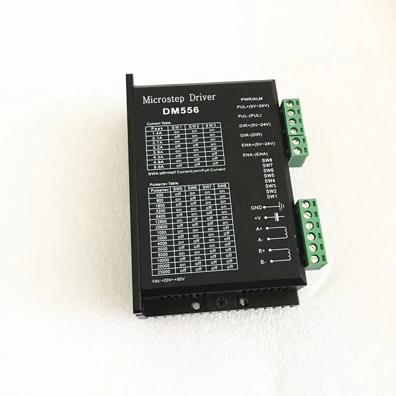 DM556 Цифровой Драйвер шагового двигателя 2 фазы 5.6A для 57 86 шаговый двигатель NEMA23 NEMA34 контроллер шагового двигателя