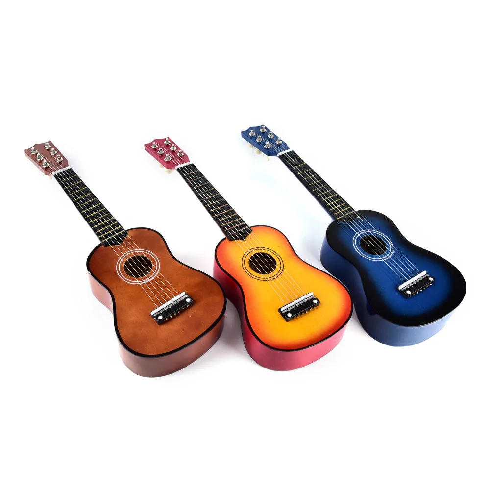 21" Guitar Beginner Children Gift Hawaiian Instrument String Guitar+String+Pick | Спорт и развлечения