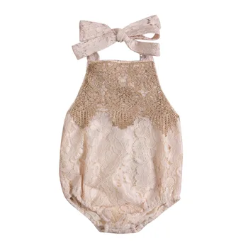 

Newborn Infant Baby Girl Lace Romper Backless Jumpsuit Cute Summer BabyOutfit Sunsuit Clothes