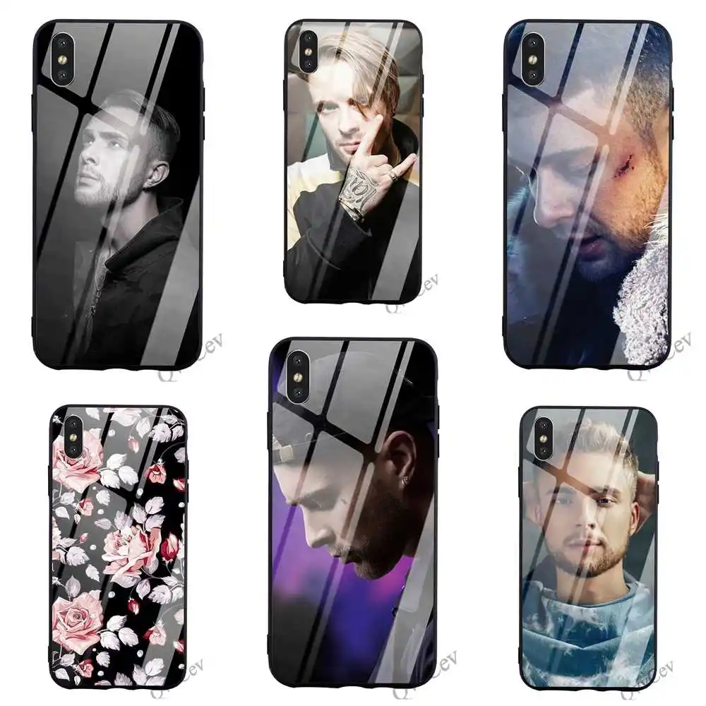 

Protective Egor Kreed Tempered Glass Phone Case for iPhone 5S Cover XR X 7 5 8 Plus 6 6S SE Xs Max Silicone