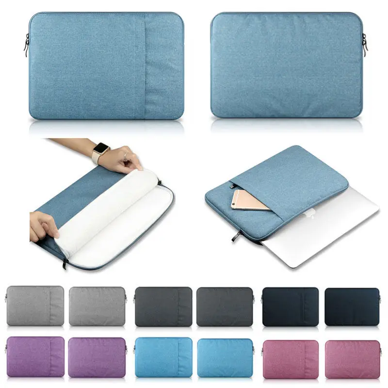Laptop Sleeve Case Notebook Pouch Padded Water Resistant Nylon Sleeve
