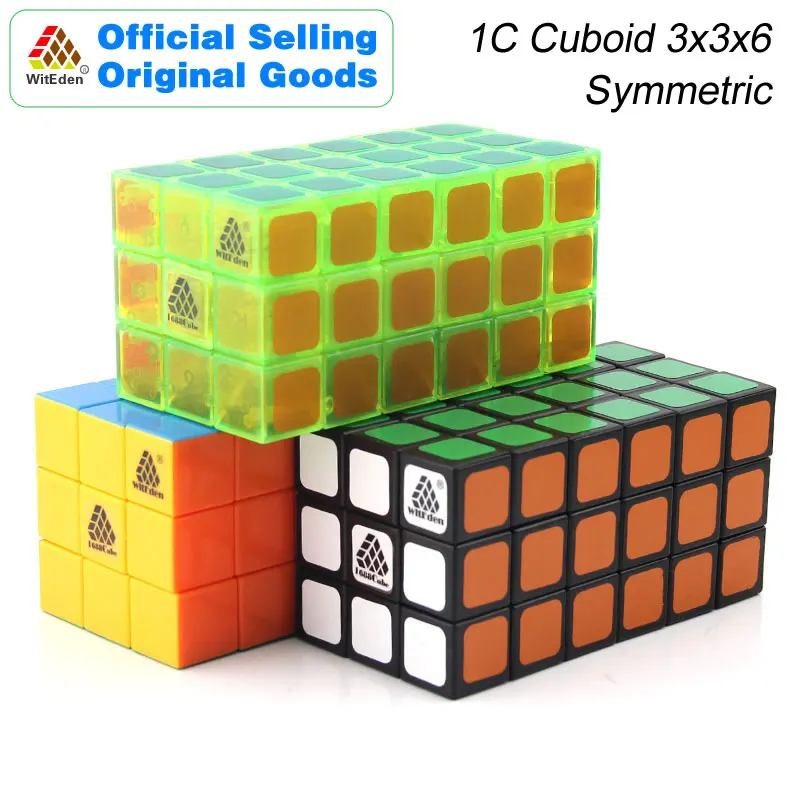 

WitEden 3x3x6 Cuboid Magic Cube Symmetric 336 1C Cubo Transparent Professional Speed Neo Cube Puzzle Antistress Fidget Toys