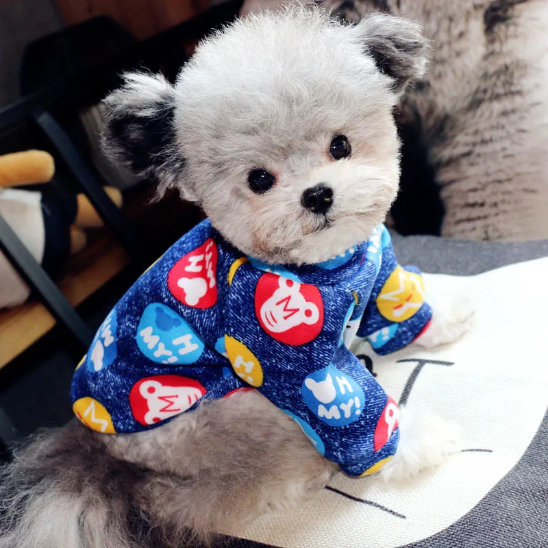 

Leisure Pet Dogs Shirt Graffiti Cat Dog Clothes Cotton Dog Hoodie Clothing For Dogs Puppy Outfit French Bulldog Roupa Cachorro