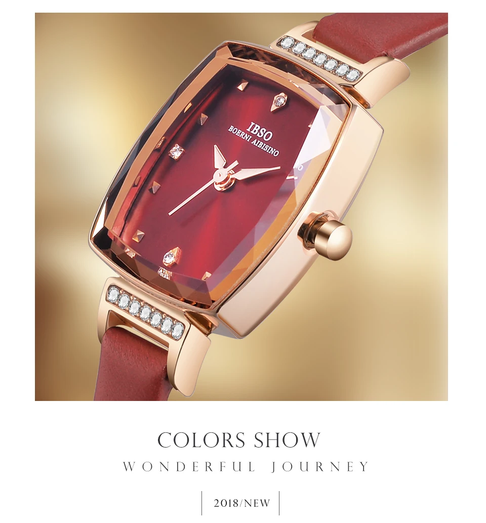 2018 Female Watch Purple Small Luxury Fashion Rectangular Watches for Women 03