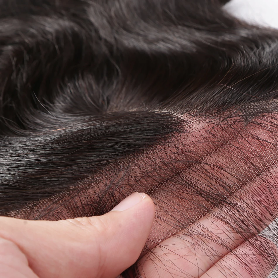Rosabeauty бразильские волосы remy кружева закрытие свободная волна человеческих волос 4X4 швейцарское кружево с Детские волосы