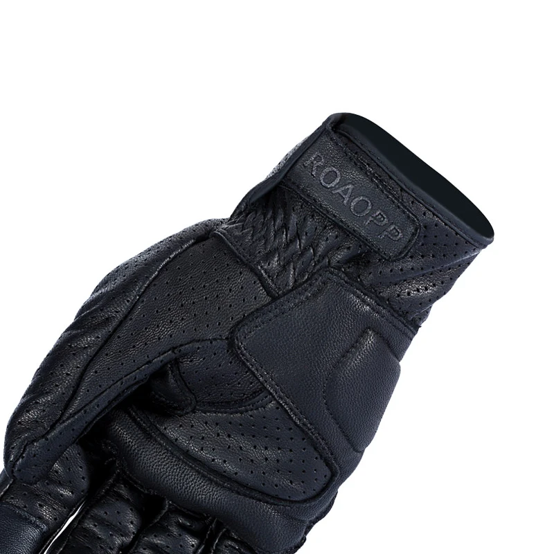 ROAOPP, дышащие мотоциклетные перчатки, кожа, полный палец, защита для мотокросса, мотоциклетные перчатки для езды на горном велосипеде, гоночные перчатки