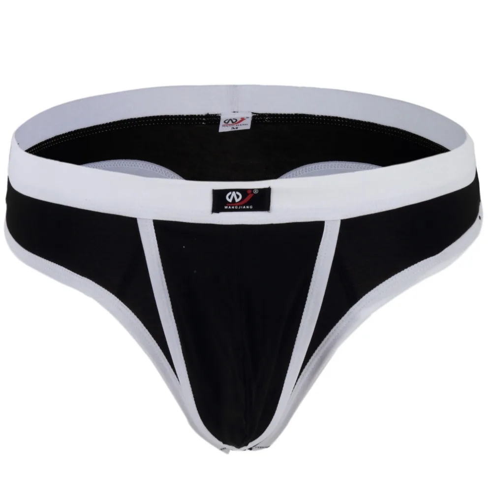 Men's Sexy Cotton Can removable Pouch G Strings Thongs Underwear