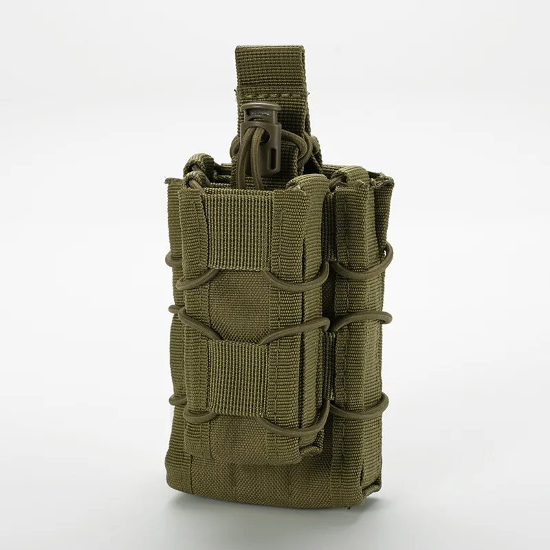 Двойной подсумок страйкбол пистолет Molle Mag мешок MC ACU грязи OD BK - Цвет: GREEN