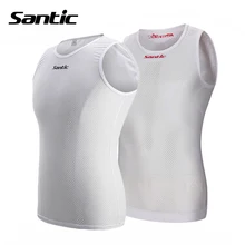 Santic Cycling Jersey White Breathable Quick Dry Mesh Cycling Vest Sleeveless Bike Bicycle Underwear Winter Cycling Clothing цена Santic Cycling Jersey White Breathable Quick Dry Mesh Cycling Vest Sleeveless Bike Bicycle Underwear Winter Cycling Clothing цены онлайн