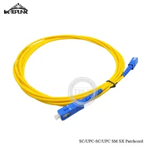 3 м 10 шт./лот SC-UPC patchcord Simplex 2,0 мм ПВХ SM волоконно-оптический кабель, патч-корд оптоволоконный провод SM SX SC кабель