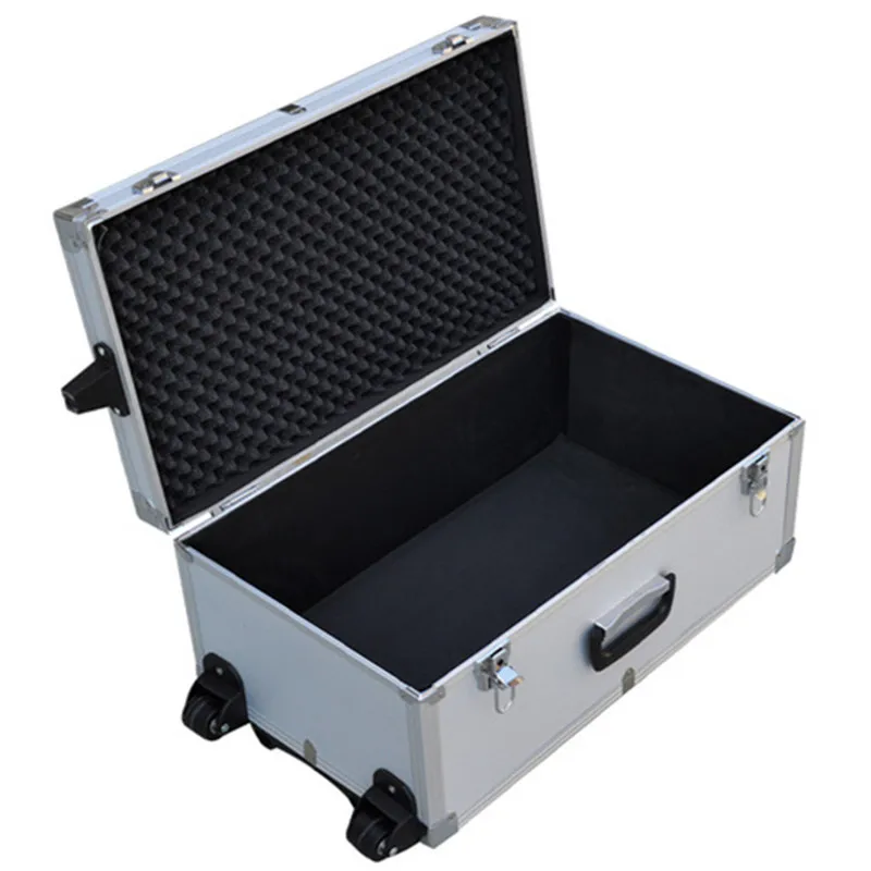 Дорожная сумка на колёсах точный инструмент toolbox от влаги, противоударный алюминиевый сплав ABS чемодан сумка коробка для хранения багажные сумки