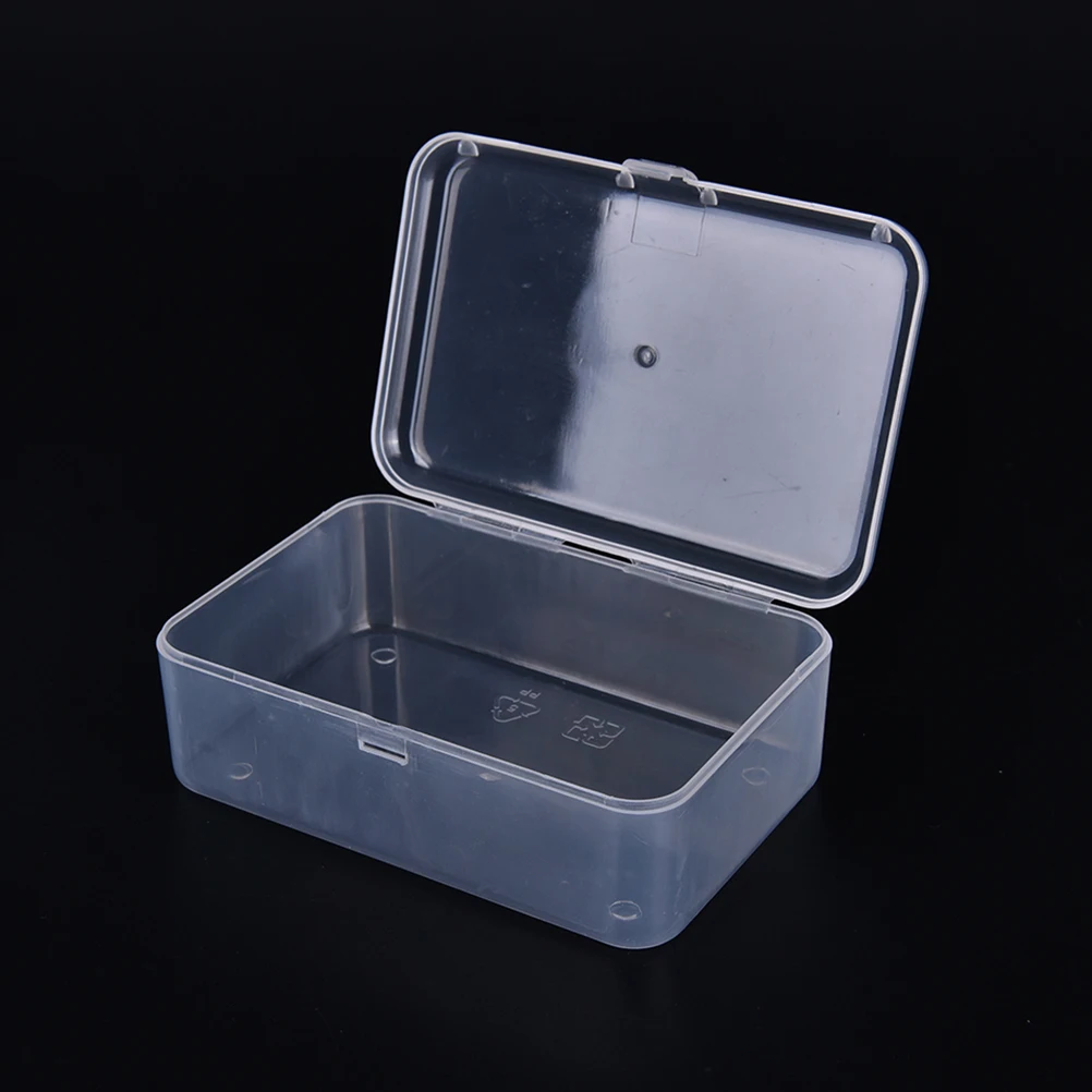 

90 mm X 60 mm X 30 mm Plastic Transparent Storage Box for Cosmetics Jewelry Collection Parts Element Case Multipurpose Display