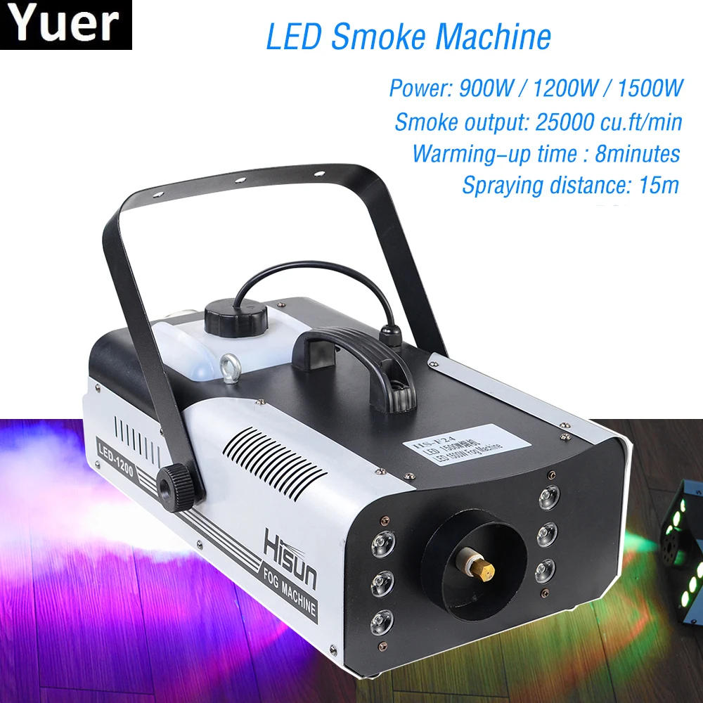 High Quality 1500W RGB LED Fog Stage Effect Smoke Machine Remote Control Smoke Machine Disco Stage Lighting Fog DJEquipment High Quality 1500W RGB LED Fog Stage Effect Smoke Machine Remote Control Smoke Machine Disco Stage Lighting Fog DJEquipment