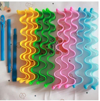 Women's wigs sale Curling Tools 50cm Long 12 Egg Rolls Plastic Hair Roll Water bigoudis Ripple Magical hair curlers rollers Women's wigs sale Curling Tools 50cm Long 12 Egg Rolls Plastic Hair Roll Water bigoudis Ripple Magical hair curlers rollers