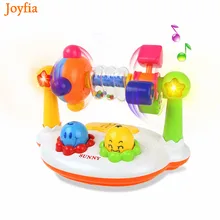 Музыкальные игрушки для малышей, музыкальное вращающееся освещение, фитнес-рамка с мигающими и звуковыми игрушками, музыкальные инструменты, детские развивающие игрушки]