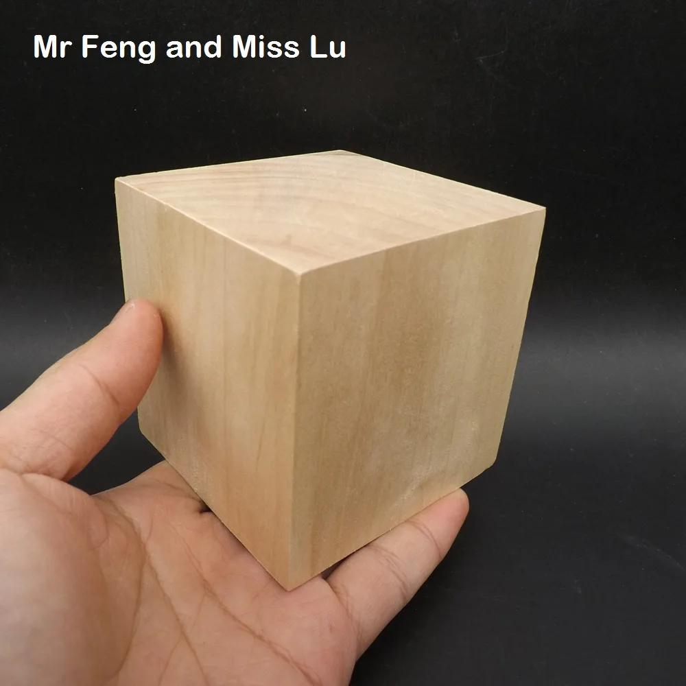 

1 pcs 8 cm Natural Color Wooden Cube Fun Blocks Skill Stack Toys Tower Collapses Games Kids