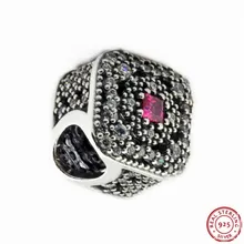 Кристалл церизы фианиты прозрачные и сказочное сокровище бусины-подвески для Для женщин, подходят для изготовления ювелирных изделий, сделай сам, соответственные Европейской Пандоре обаятельные Серебро 925 FL439