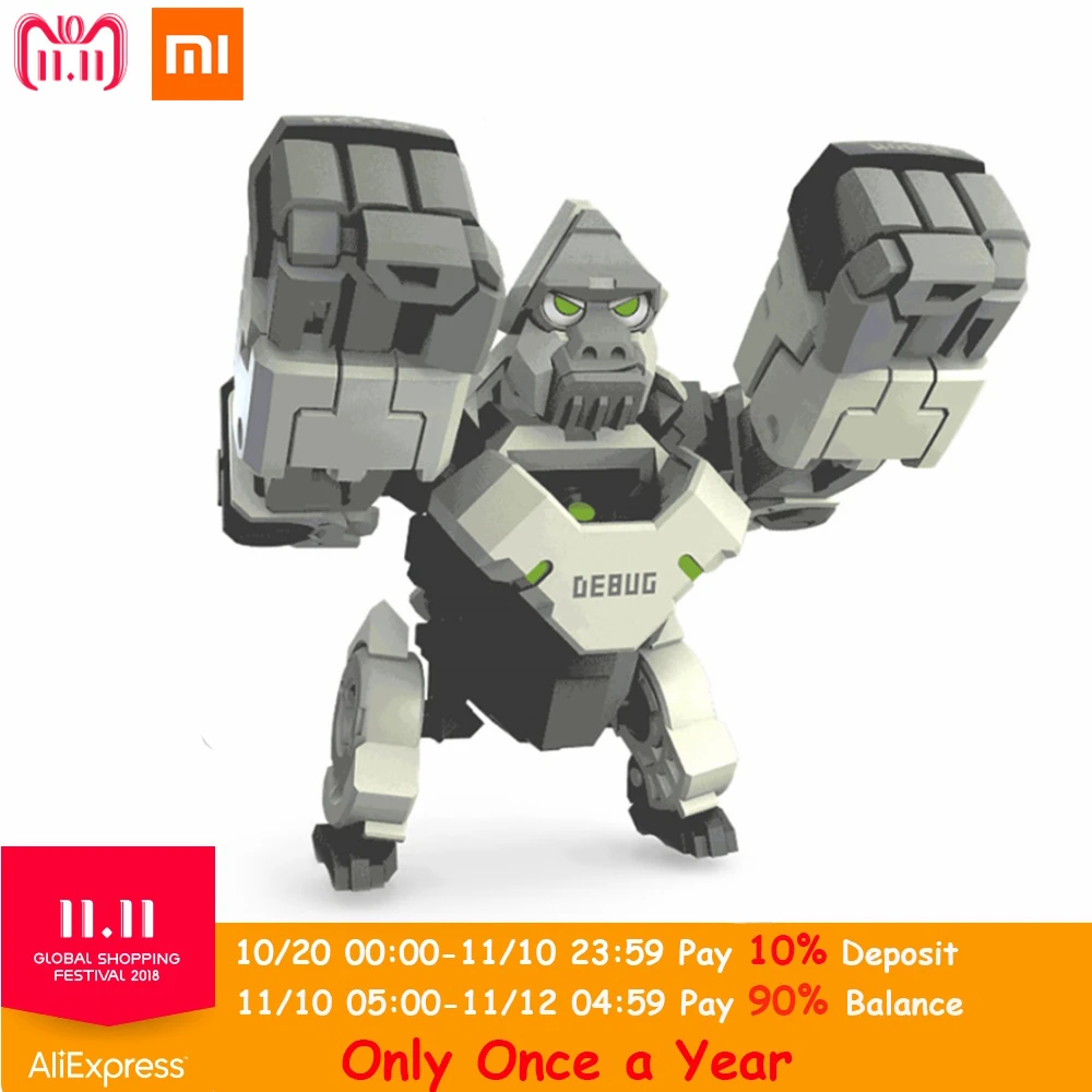 

Xiaomi ABS Folding Changeable Programming Ape Toy Programmers Kids Toys Action & Toy Figures Children Birthday Xmas Gifts