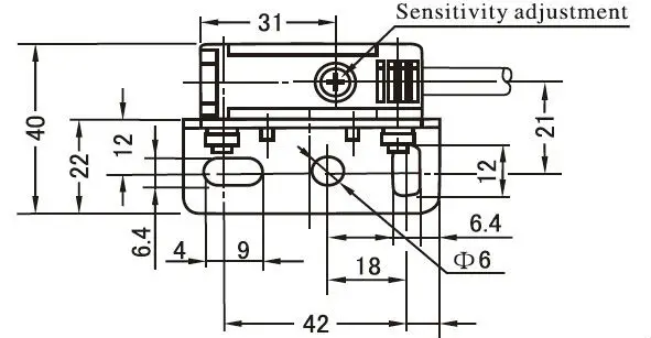 Светоэлектрический переключатель 40 см E3JK-R4M1 отражательный фотоэлектрический датчик DC12-24V 18*50*50