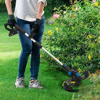 

20V Cordless Grass Trimmer Electric Lithium-ion 2000mAh Lawn Mower Grass String Trimmer Pruning Cutter Garden Tools PROSTORMER