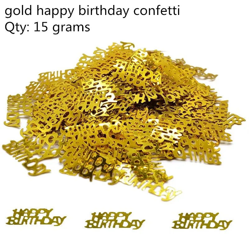 bithday confetti 21st/30/40/50/60th посуда для вечеринки в честь Дня рождения и оригинальное украшение Бумага чашек пластины Скатерти Happy флажок на день рождения гирлянда свадеб - Цвет: bithday confetti