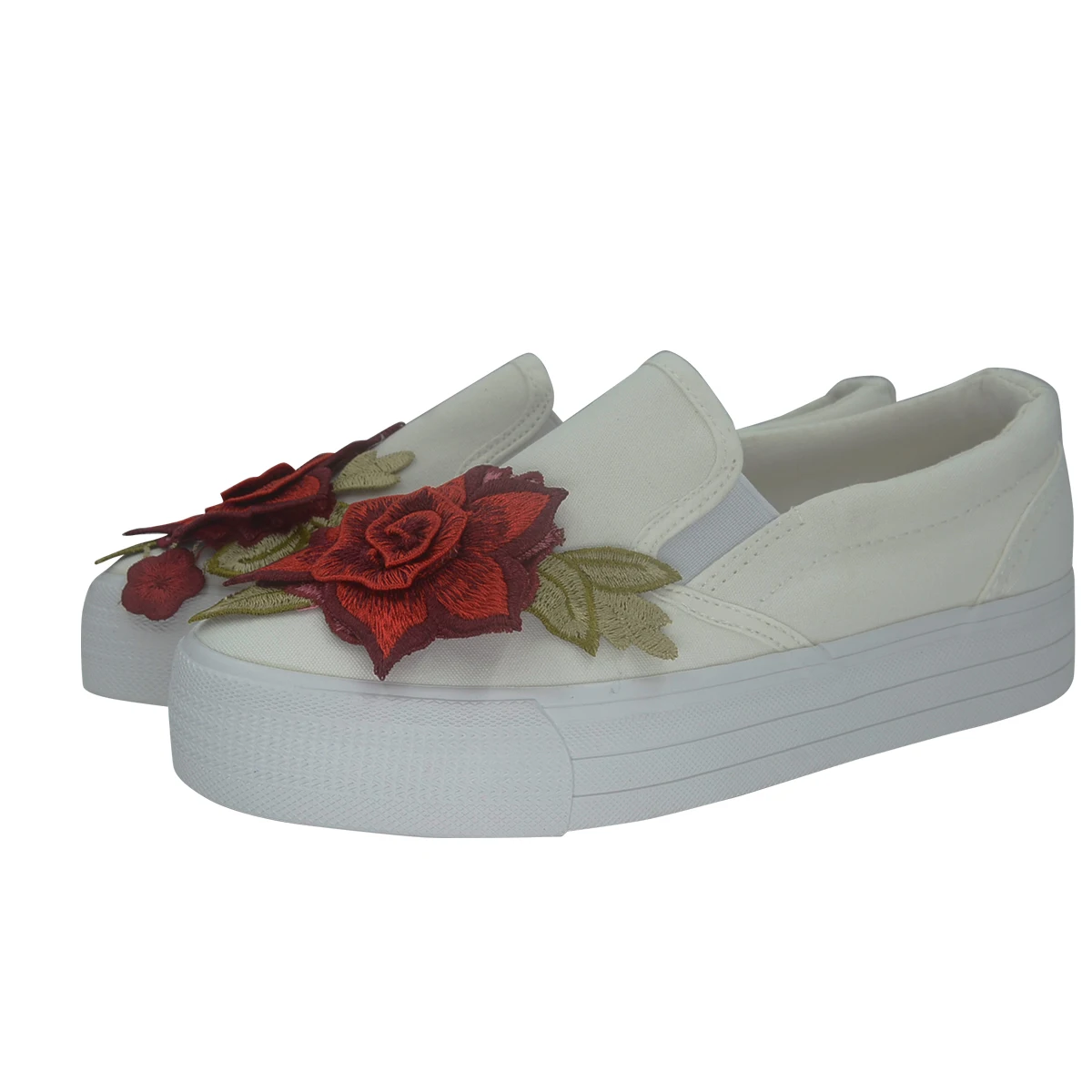 Белый Демисезонный обувь на платформе Для женщин Кристалл Лоферы без застежки обувь на платформе Стразы обувь с подошвой из вулканизированной резины; женская обувь - Цвет: xjz0623 white