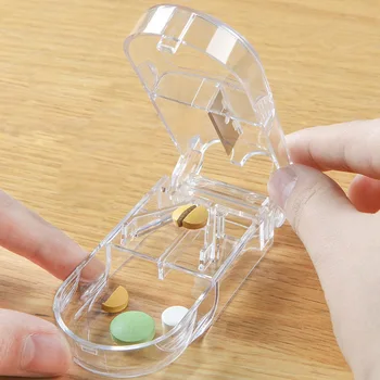 

Portable Medicine Box Pill Dispenser Seal Storage Box Pill Organizer Cutter Splitter Tablet Pills Plastic Cases Travel Supplies