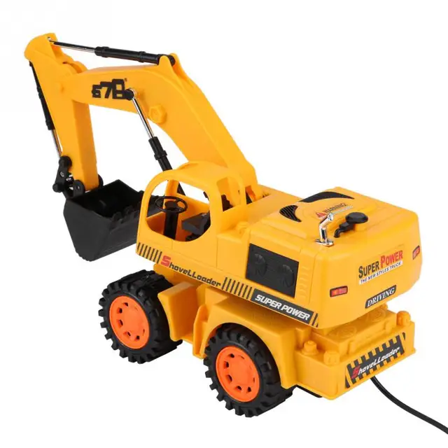 Wireless Wired RC Excavator Construction Digger ABS Remote Control ...