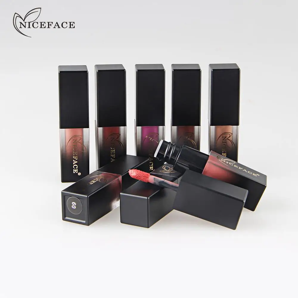 NICEFACE 1 шт. жидкая помада сексуальные красные цвета красная матовая водостойкий