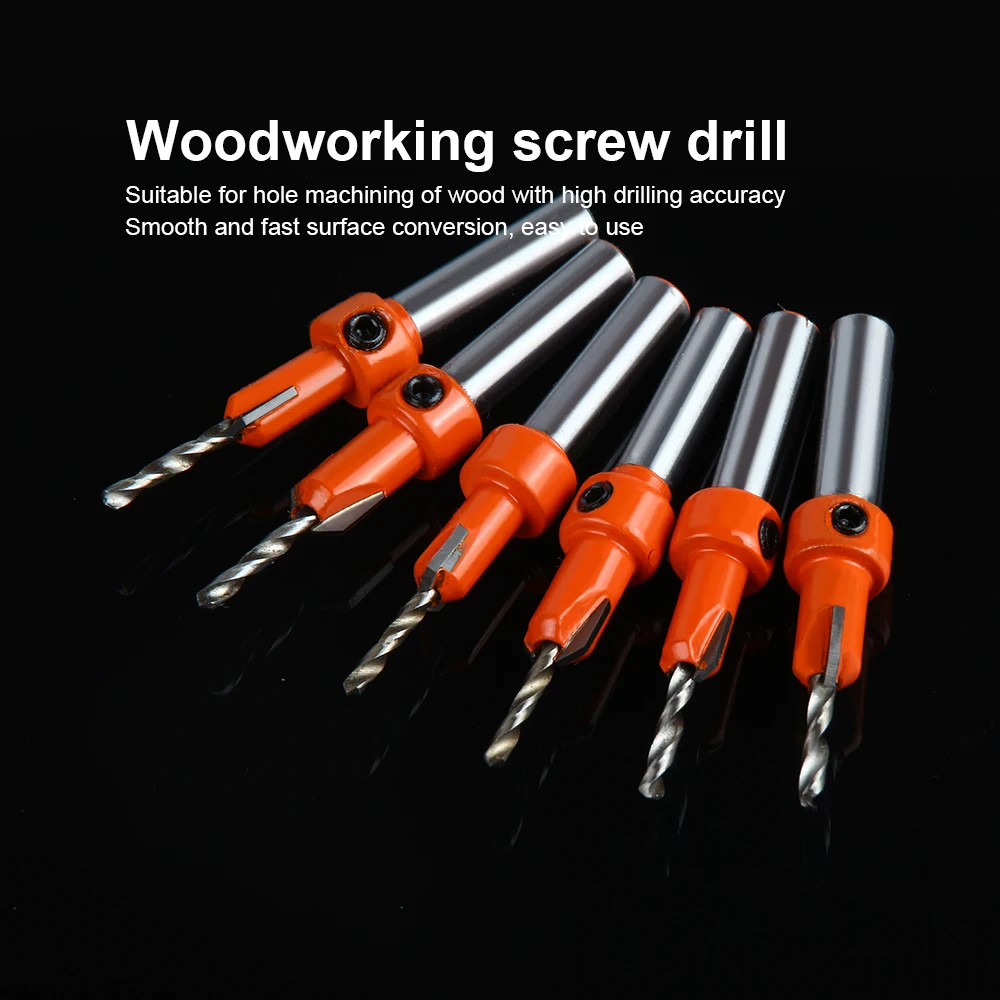 JelBo Countersink Drill Bits Opener Cone Screw Reamer Various Specifications Workmanship Counterbore Drilling for Woodworking