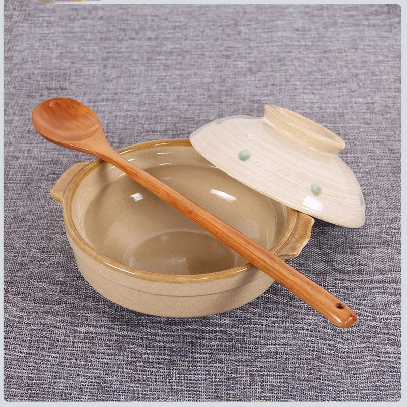 

1PC Creative Wooden spoon with a long handle Teaspoon wood spoon dessert handle stirring Cooking Spoons 33cm