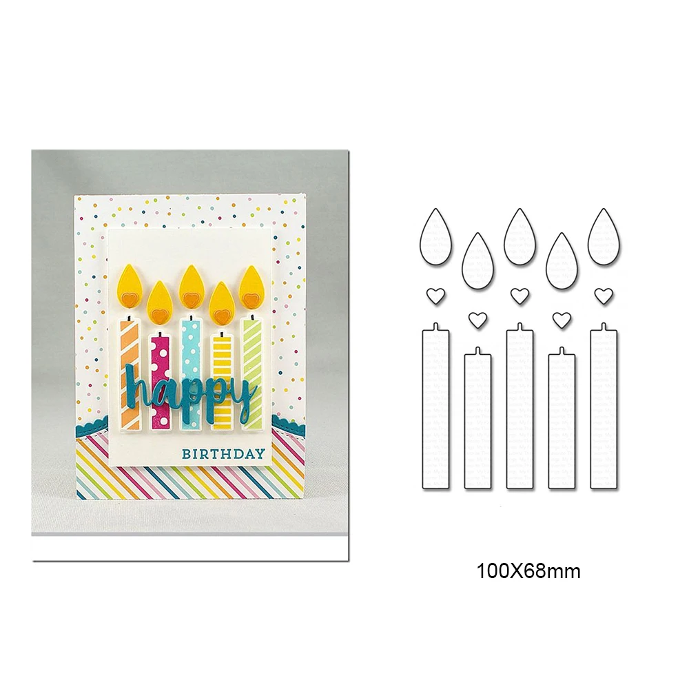 

Candles Metal Cutting Dies New 2019 Dies Scrapbooking New Arrival DIY Die Cut Alinacrafts For Cards Making 2019