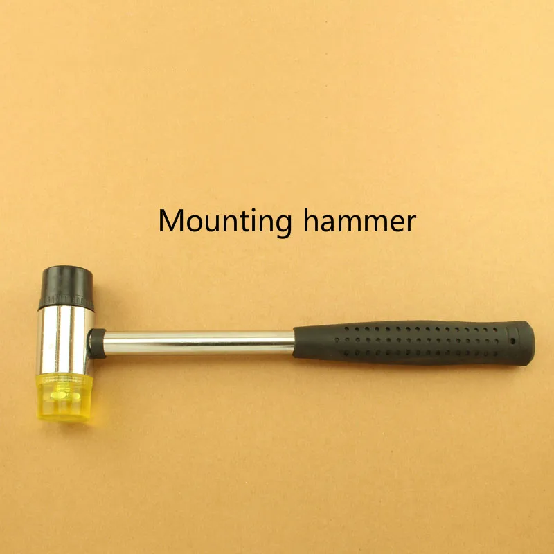 Handmade diy tools rubber hammer steel pipe handle hammer leather leather essential tools to