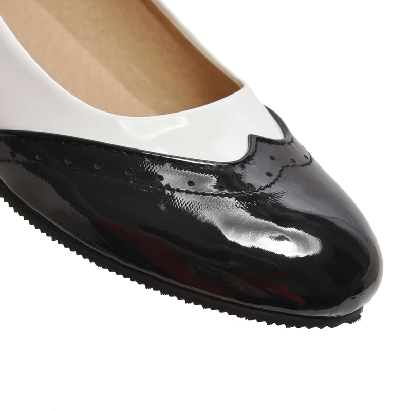 Meotina/женские туфли-лодочки на высоком каблуке; туфли с ремешком на щиколотке из лакированной кожи на квадратном каблуке; Разноцветные броги с пряжкой; Женская Весенняя обувь; размер 46