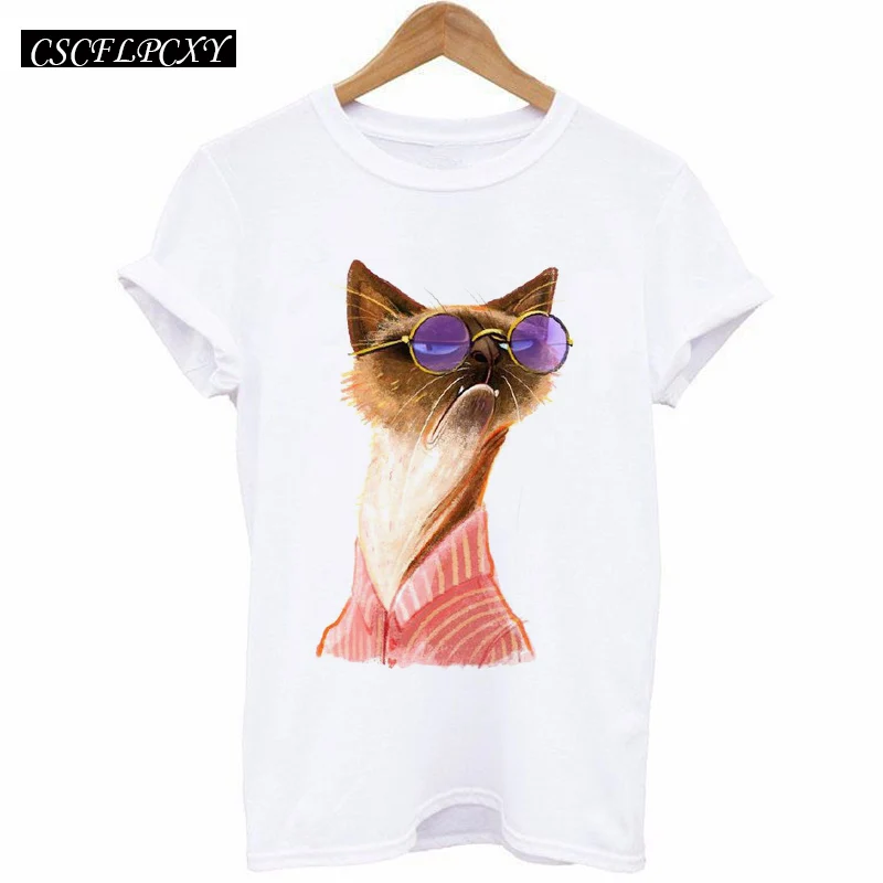 2017 Casual T-shirt Women Tshirt Short Sleeve Kawaii Elephant Print Camisetas Mujer Tops Tee Shirt Female O-neck White Tees HTB1IfCclnnI8KJjy0Ffq6AdoVXak - 2017 Casual T-shirt Women Tshirt Short Sleeve Kawaii Elephant Print Camisetas Mujer Tops Tee Shirt Female O-neck White Tees