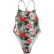 Удобное нижнее белье, Пижама, красивые сексуальные Бандажи, цельный цветочный принт, пуш-ап, женская пляжная одежда