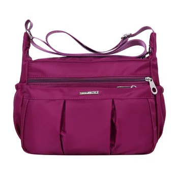 

Unisex Fashion Oxford Waterproof Large Capacity Single Shoulder Messenger bags Solid Color Zipper Crossbody Bags
