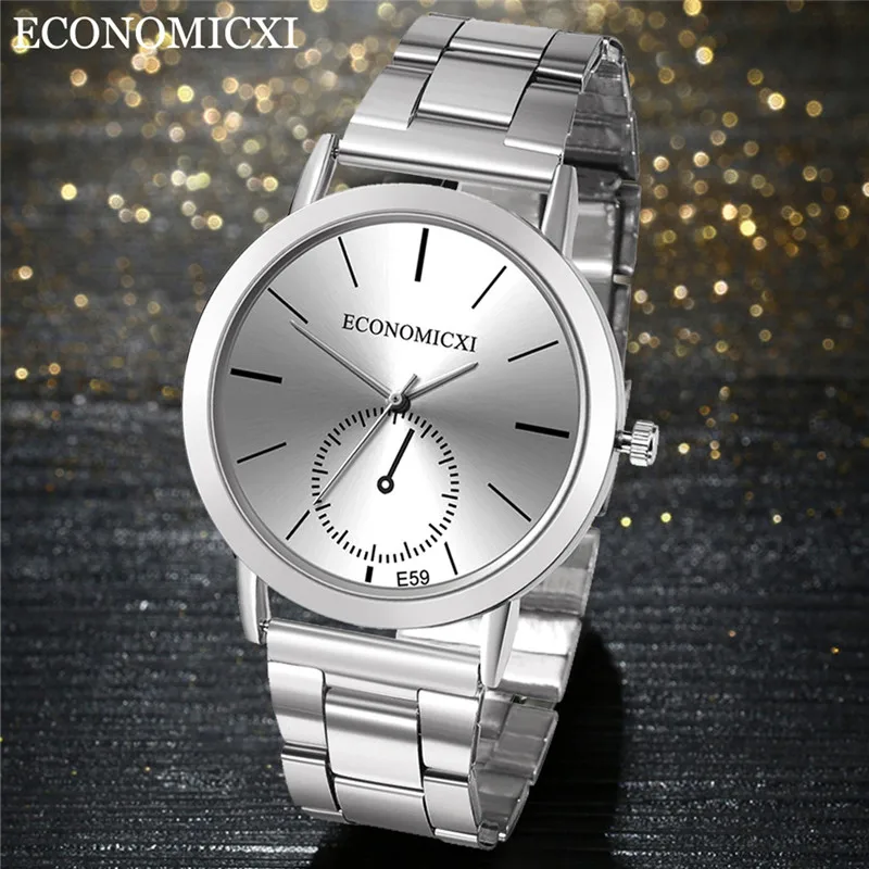 Повседневные женские наручные часы высококачественные кварцевые из нержавеющей