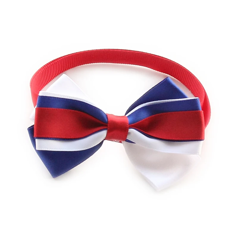 

60Pcs Armi store Handmade Blue Red White Ribbon Dog Tie Dogs Grooming Bow Ties 6031065 Pet Supplies Wholesale