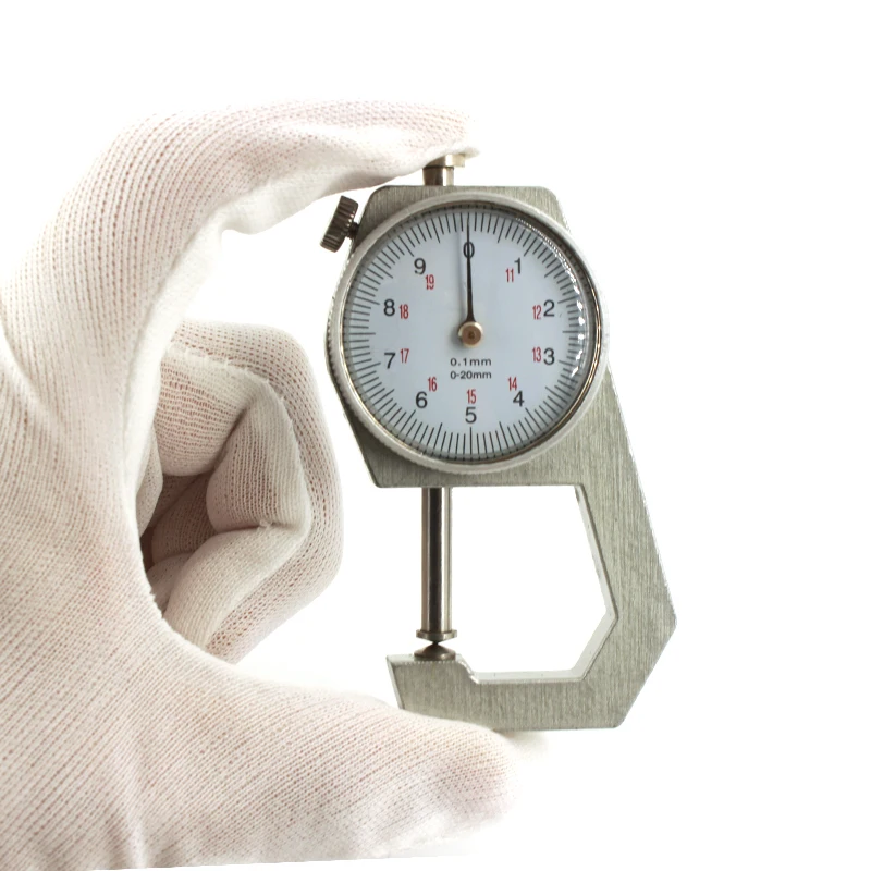 Thickness Gauge Dial 0-10/0-20mm Thickness Meter Tester Leather Paper Width Measuring Instrument