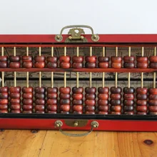 Высокое качество 13 Колонка старый деревянный счеты китайский соробан развивающий инструмент Математика калькулятор с коробкой и инструкция xgm07