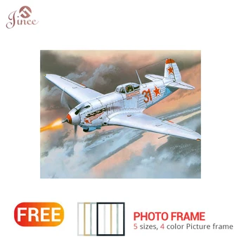 

5D DIY Full Square/Round Diamond Blue white Air Force Combat Aircraft DIY Diamond Embroidery Of Rhinestone Diamond Home Decor