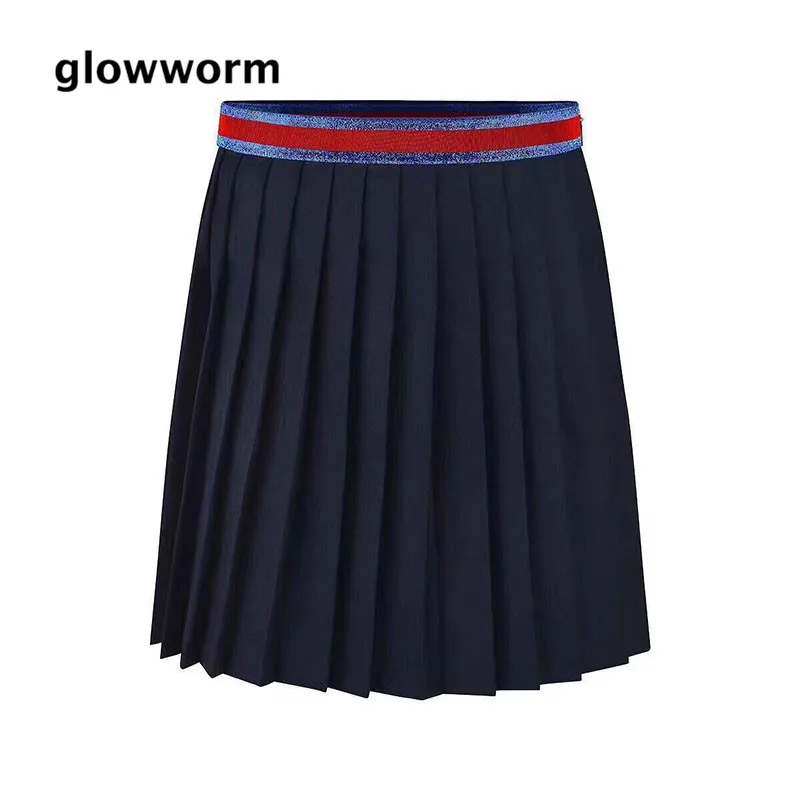 Glowwormkids для маленьких девочек Костюмы Новый 2018 плиссированная юбка шерстяная