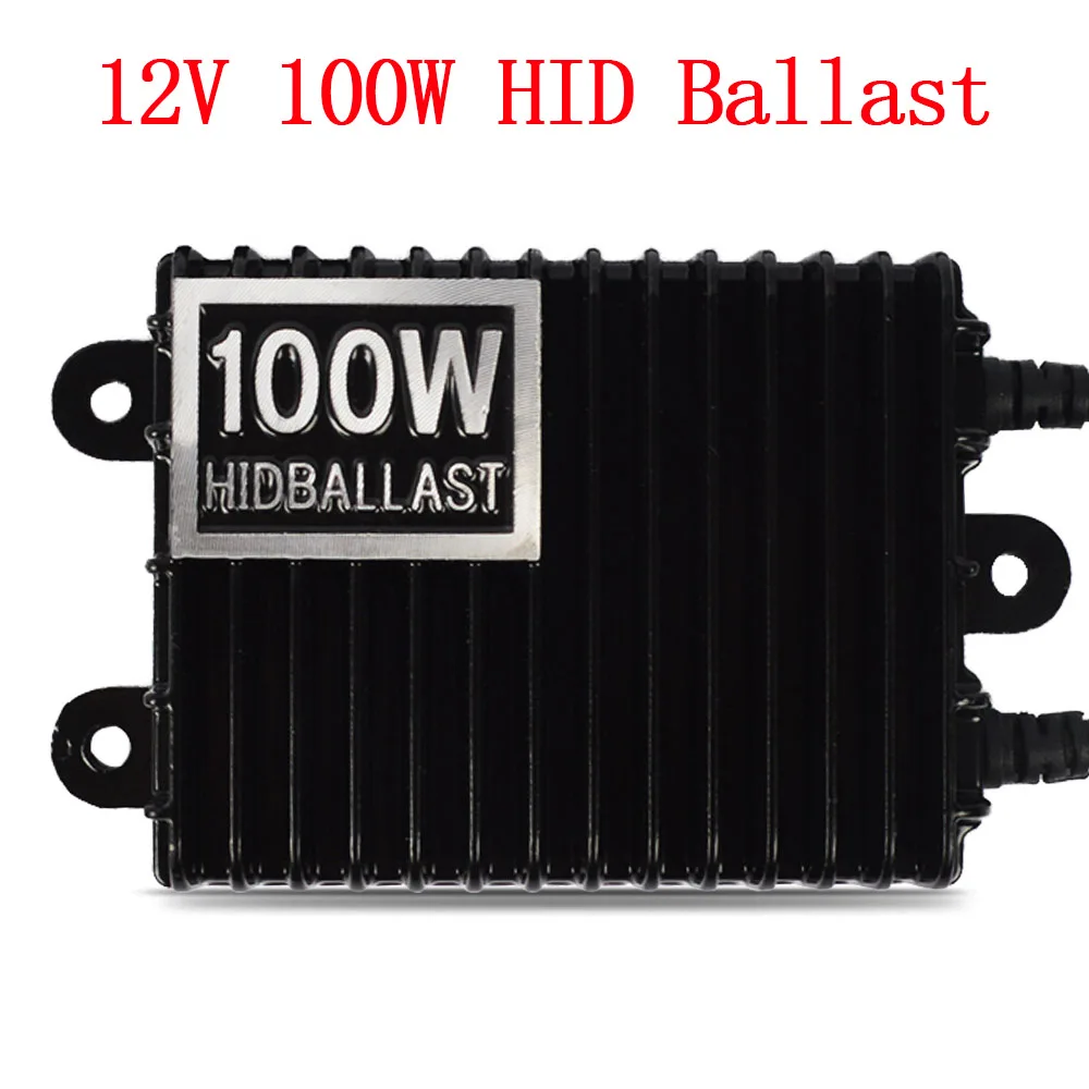 Car Headlight 100W HID Xenon Kit H7 H11 H1 H3 HB3 HB4 D2H Xenon Bulb High Power AC 12V 100W HID Ballast Kit 4300K 6000K 8000K (2)
