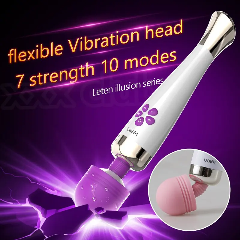 Leten Fantasy Powerful Vibration Female Massager 7 Speed 10 Modes Ipx5 Waterproofusb