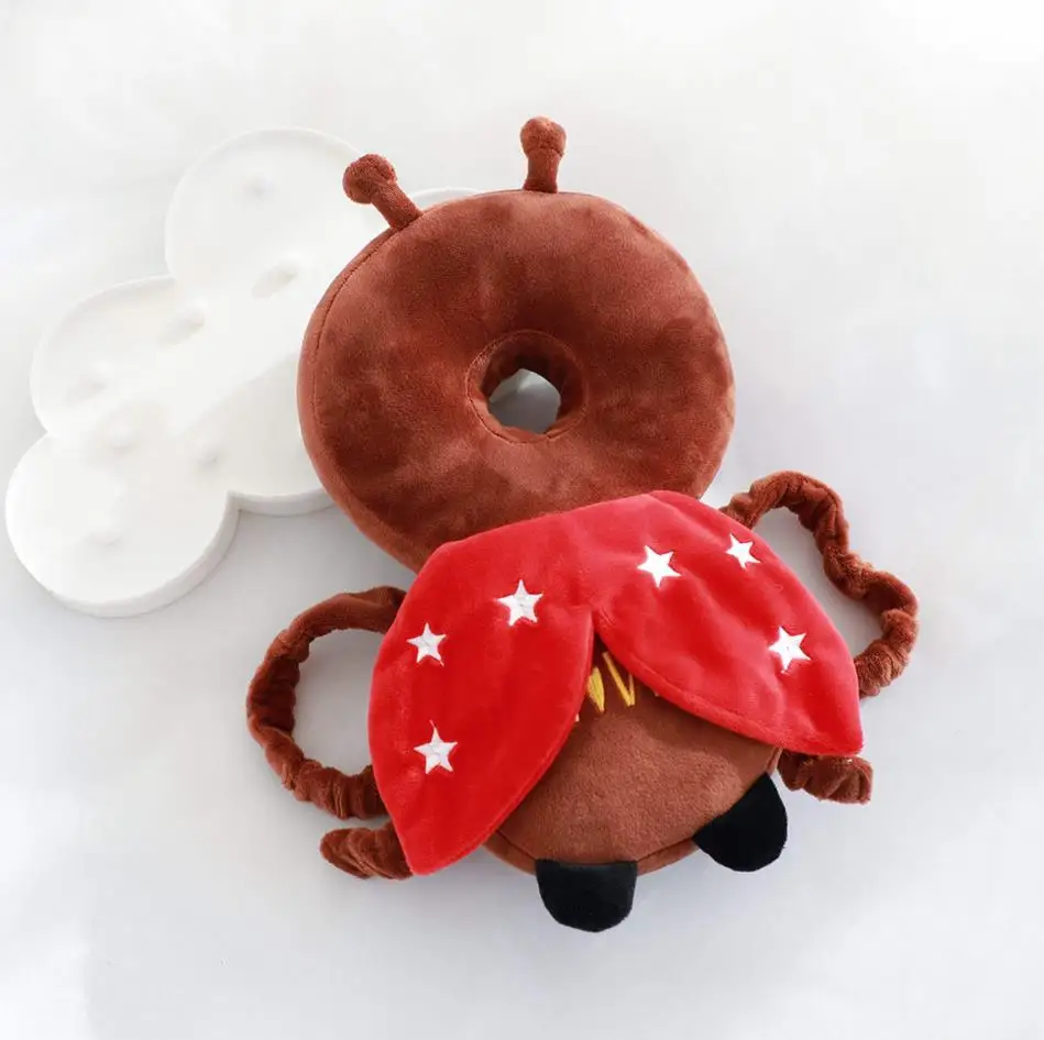 1 шт. 35*20 см Единорог детская защита головы от столкновения плюшевая подушка мягкие куклы Тоторо кролики 0-12 месяцев подарки - Цвет: ladybug