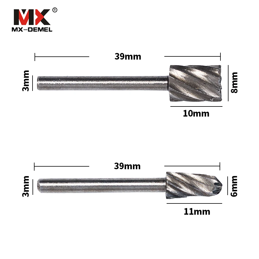 MX-DEMEL 6 шт. HSS Dremel роторный инструмент мини сверла Заусенцы Набор Dremel инструменты для деревообработки резьбы Набор инструментов Dremel аксессуары